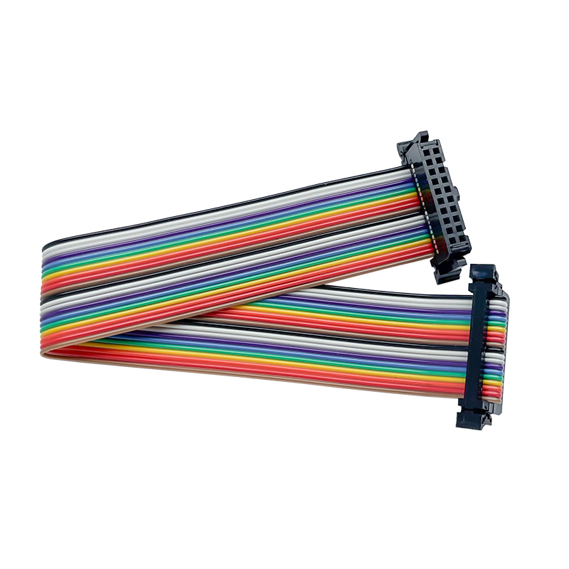 Multicolor flat ribbon harness